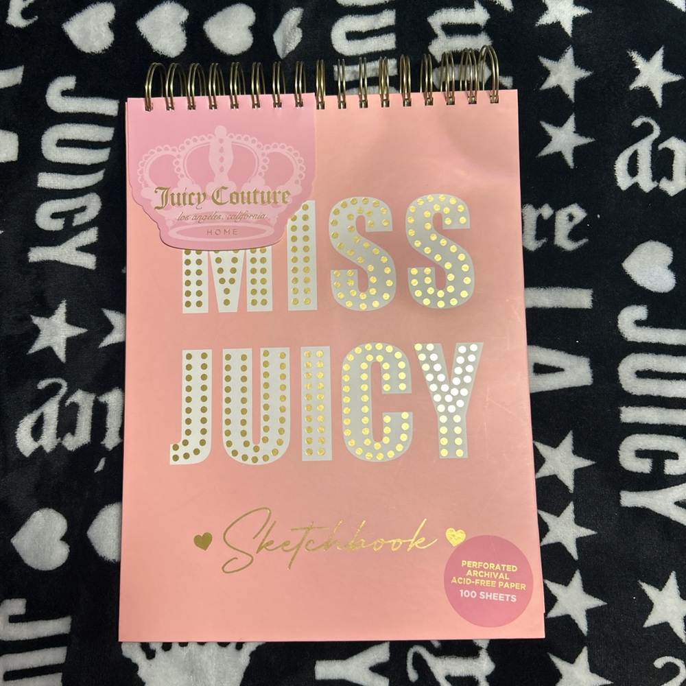 Juicy Couture Pink Miss Juicy Spiral Sketchbook